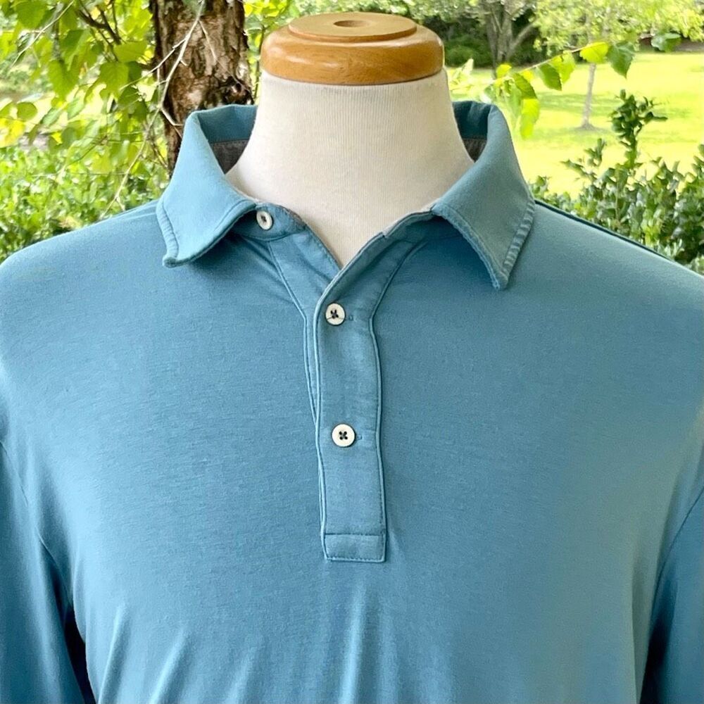 Free Fly Bamboo Blend Polo Shirt. Size Large. - Picture 2 of 8